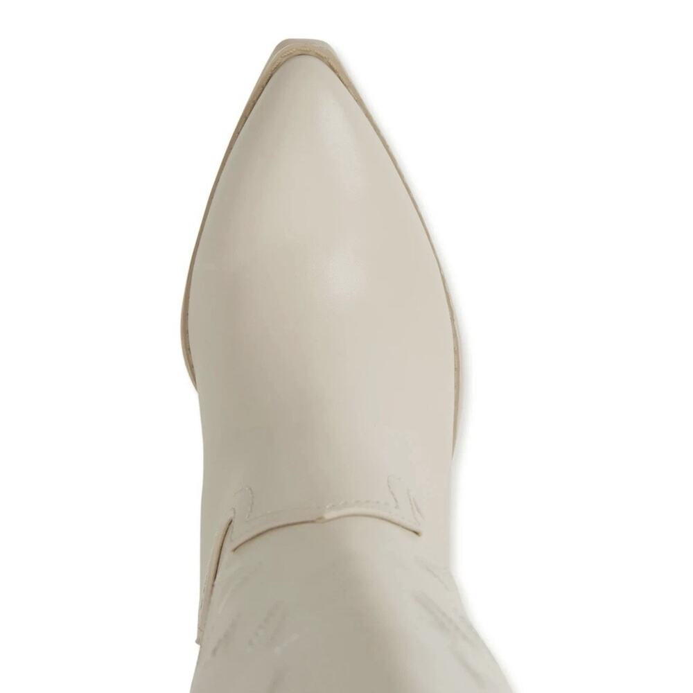Madden NYC Women's SIZE 8 Embroidered Tall Western Boots color BONE Ivory - Picture 2 of 16